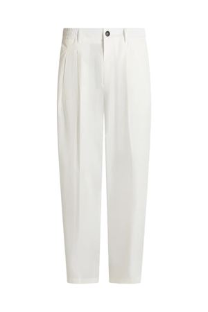 Pantalone in cotone bianco LOW BRAND | LP26030A001
